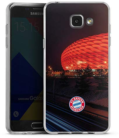 DeinDesign Silikon Hülle kompatibel mit Samsung Galaxy A5 (2016) Case transparent Handyhülle FC Bayern München FCB Stadion