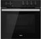 Teka HBE 490 ME - Horno Polivalente Convencional de 60 cm, de Integración, 3 Funciones de Cocinado, Puerta 2 Cristales, Bandeja Profunda, Color Cristal Negro