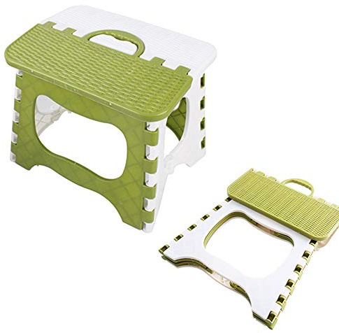 WENTS Tritthocker Klapphocker Faltbar Küchenhocker Klapptritt Bad-Hocker Klappbar Garten Klappstuhl Klein Kinderfußbank Kindertritt Aufstiegshilfe Waschbecken Für Kinder