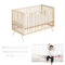 COOL · DREAMS Cuna colecho 120x60 Koala Convertible en Cama (barandillas Blancas Incluidas). Seguridad, Comodidad y versatilidad para el Descanso de tu bebé CoolDreams
