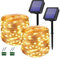 Luces Solares LED Exterior Jardin, 2 Pack Guirnaldas Luces Exterior Solar 240LED 24M Impermeables Cadena de Luces Decoracion para Jardín, Dormitorio, Muebles, Patio, Terraza, Balcón, Fiestas, Bodas