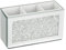 Makeup Brush Holder Organiser Crushed Diamond Mirror Jewel Beauty box Cup Container Storage Case, 3 Compartments UK