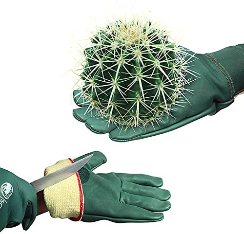 SAFTA Cut Resistant Gloves, Kevlar lining gloves Level 5 Protection, Thorn proof Gardening Gloves, Stab Proof Gloves for Handling Sharp Objects in Butcher | Mechanic | Industrial Work.(One Pair, L)