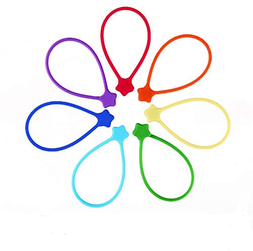 Fironst Cord Keeper, 7 unidades para cables magnéticos de silicona reutilizables / bridas magnéticas para enrollar y organizar, sostener objetos, imanes para nevera o simplemente para divertirse