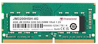 Memoria RAM Transcend 4 GB DDR4 3200 Unbuffered SO DIMM