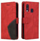 Fatcatparadise Kompatibel mit Samsung Galaxy A40 Hülle, Leder PU Brieftasche Handyhülle Flip Case Silikon Bumper Schutzhülle Klapphülle. Lederhülle mit Kartenfächern und Standfunktion (Rot)