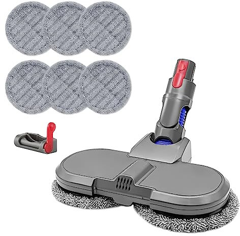 Coodss Vacuum Cleaner Attachment, Electric Mop Head for Dyson V7/V8/V10/V11, Wet & Dry, Hardwood Floor
