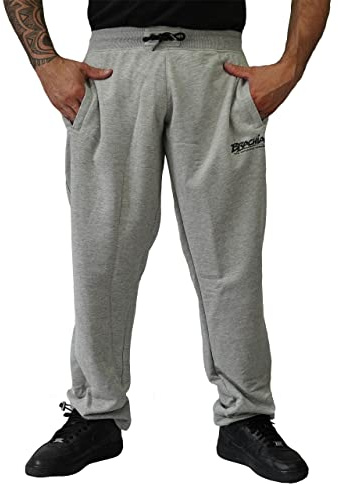 Brachial Herren Sporthose Lightweight Grau S - Trainingshose Jogginghose Sweatpants für Bodybuilding Freizeit Fitness