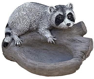 stoneandstyle Steinfigur Waschbär frostfest Steinguss