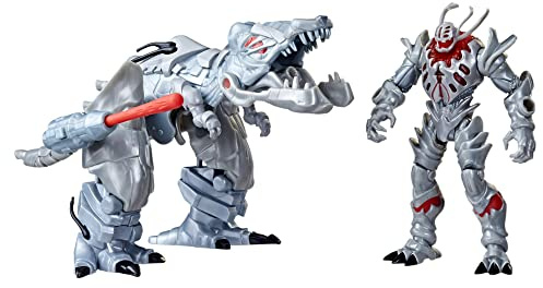 Marvel Mech Strike Mechasaurs, 11,4 cm Ultron Primeval mit T-R3X Mechasaur-Actionfiguren, Superhelden-Spielzeug für Kinder ab 4 Jahren