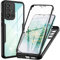 WeiCase Hülle für Samsung Galaxy A71 4G (Nicht für A71 5G), Transparent 360 Grad Rundumschutz Schutzhülle mit Integriertem Displayschutz Stoßfest Ultradünn Silikon Handyhülle für Samsung A71, Schwarz