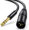 KASIMO 5M XLR Male to 6.35mm (1/4 inch) TRS Stereo Jack Lead Balanced Signal Interconnect Cable, XLR Male to Quarter inch Patch Cable for Microphones, Mixer, Audio Sound Consoles, Power Amplifier
