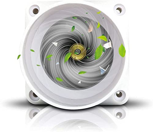 BAZIGA Small 2 Inch Inline Duct Fan, Portable Ventilation Exhaust Fan, Window Booster Fan, Easy to Install for Workshops, Grow Tents, Hydroponics (Speed Power PVC)