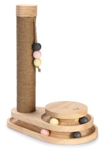 Designed by Lotte Inez – Kratzbaum – Holz – Braun – 38x25,5x47,5 cm