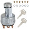 Topteng Ignition Switch for Kubota Iseki Yanmar John Deere 08086-10000 with 2Keys
