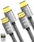 Silkland Cable HDMI corto 8 K, 50 cm, 2 unidades certificadas HDMI® 2.1 eARC para barra de sonido, cable HDMI PS5 4K @ 120 Hz/144 Hz, HDR10, Dolby Atmos, DTS:X, 48 Gbps para Roku