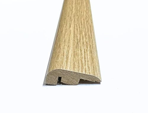 San Diego Oak Laminate & Wood Flooring Section Transition Bar MDF Threshold Strip End Edge Profile Door Trim Moulding Oak (1, 900mm (2ft 9))