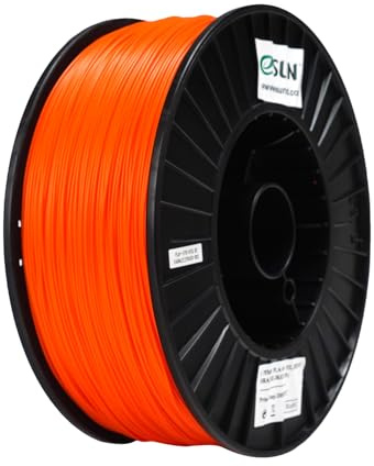 eSUN PLA+ Filament 1.75mm, 3D Drucker Filament PLA Plus, Maßgenauigkeit +/- 0.03mm, 3KG pro Spule 3D Druck Filament für 3D Drucker, Orange