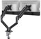 Dual Monitor Stand - Height Adjustable Gas Spring Double Arm Monitor Mount Desk Stand Fit Two 13 to 32 inch Screens with Clamp