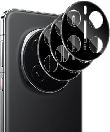Vanrain Kameraschutz für Panzerglas für Honor Magic 7 Pro, 3 Stück 9H Härte Kamera Schutzfolie Ultra-klar Kratzfest Linse Schutzglas Linse für Honor Magic 7 Pro, Schwarz