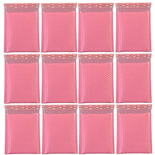 Lurrose 50 Stück Coextrudierte Luftpolsterfolie Beutel Selbstverschließende Luftpolstertaschen Zum Verpacken Einwickeln Polyversand Aufbewahrungstasche Umschläge Versandtasche Rosa
