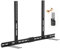 TV Soundbar Halterungen für Vizio/Samsung/Sony/LG Soundbar Halterung unter TVs (40“-80“ TV) | Höhenverstellbare Soundbar TV Halterung bis zu 35 Lbs mit Fernbedienungshalterung Kein Bohren Installieren