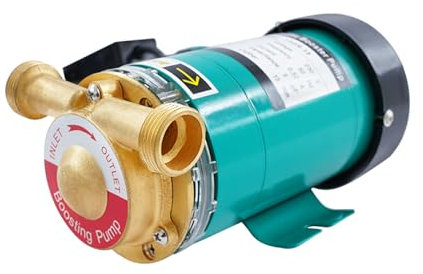 Booster Bombas de circulación Bomba de circulación Bomba de refuerzo Agua caliente Bomba adicional para duchas y tuberías de agua 20x12x10cm 120W