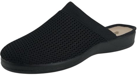 J. Ruiz calzados JR Zapatillas de Casa Mujer Verano - Fabricado en España (Negro, Sistema tallas calzado EU, Adulto, Mujer, Números, mediano, 37)