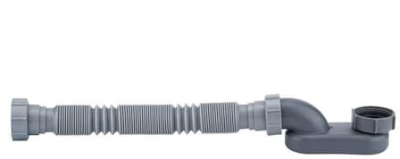 Tuyau de vidange de baignoire avec joint d'eau flexible ABS pour économiser de l'espace