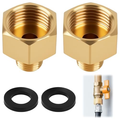 Adaptador De Gas LPG 1/2 R X 1/4 Lks - Conector De Cobre Para Estufas, Cocinas, Hornillos Y Hockers De Camping - Compatible Con Equipos Franceses Y Alemanes Junta Incluida Adaptador Gas
