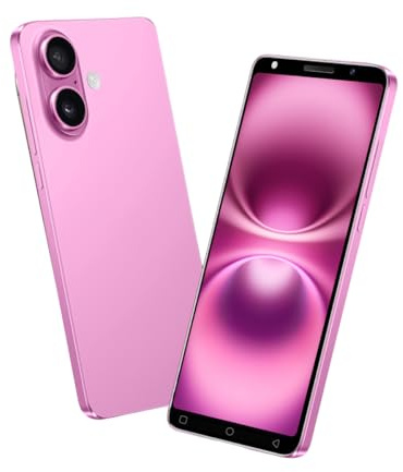 LatsYrs Cheap Mobile Phone,16GB/Expandable up to 128GB, Daul SIM Dual Camera, 3500mAh Big Battery,Android 9.0, Support Face ID/WIFI/Bluetooth (Lai16-Pink)