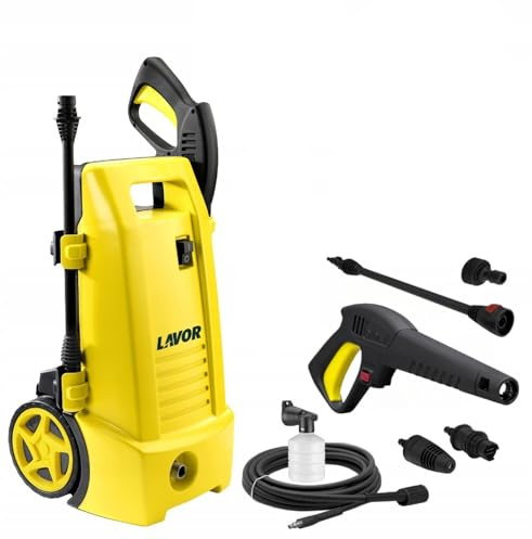 LAVOR NINJA Nettoyeur haute pression 150 bar / Turbo 300 bar (EW), 2 100 W, pompe en aluminium, léger, 7 kg, système de caoutchouc mousse, réservoir d'eau