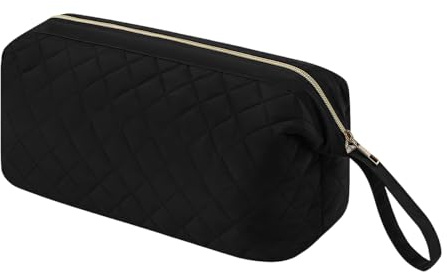 BDKMMS Haartrockner Tasche Groß, Reise Aufbewahrungstasche für Lockenstab Glätteisen, Wasserdicht Oxford Stoff Kulturbeutel mit Tragegriff, Kosmetik Organizer für Fön und Haarstyling Werkzeuge