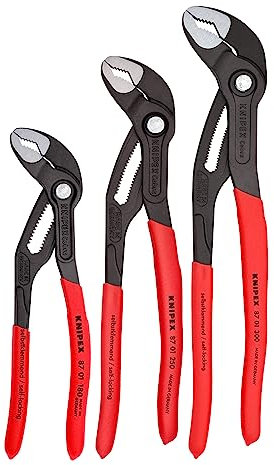 KNIPEX Tools - 3 Piece Cobra Pliers Set (7, 10, & 12) (002006US1)
