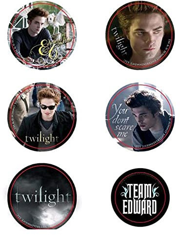 Twilight - Pin Set of 6 Style D Team Edward