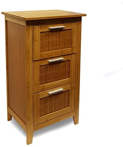 osoltus Bali Bambus Badschrank Badregal Schubladenschrank 82cm braun