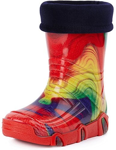Ladeheid Stivali in Gomma Bambino e Bambina Swk 19 (Multicolore Arcobaleno, 21/22 EU)