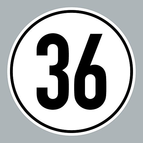 GreenIT Aufkleber Sticker 36 kmh km/h 20cm Schild Geschwindigkeit für Bagger Traktor Schlepper Zugmaschine Multicar Anhänger Fahrzeug (1)