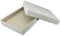 Hochwertige Aufbewahrungs- und Geschenkboxen - 3 Stück- DIN A4 - weiss bezogen - 302 x 213 x 40 mm