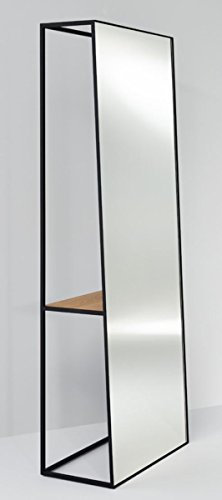 Casa Padrino Luxus Standspiegel mit Regal 65 x 32 x H. 17 cm - Designer Spiegel