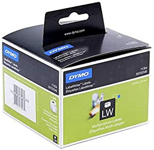 DYMO Label Writer MULTIFUNKTIONAL Papierrolle mit 1000 Stück, 57 x 32 mm, Weiß