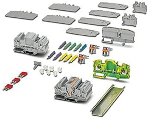 PHOENIX CONTACT UTME 6-SET POWER 1 Test Trennklemmenblock-Starterkit mit Schraubverbindungstechnologie, Markierungsmaterial, Überbrückung und Testzubehör