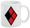 Harley Quinn Diamond Logo Tasse weiß