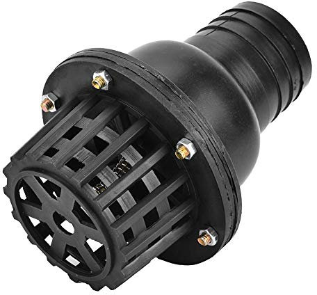 Clapet de pied de pompe à eau, clapet anti-retour plat à basse pression en PVC noir, pour machine à fluide(2)