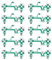 143 10 pièces de Rechange Film conducteur de pièce de Rechange, Bouton de Circuit imprimé de Carte de Film Clavier de Film conducteur Ruban câble Flexible, pour Manette de