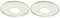 Wax Catcher Bobeche - Clear Glass with Silver Rim - Pack of 2 Drip Stoppers
