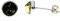 SilverAmber Jewellery UK 925 Sterling Silber mit baltischer Grüner Bernstein – Ohrstecker rund Ohrringe - GL189G6