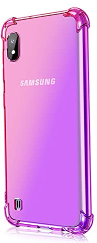 HUANGTAOLI Coque pour Samsung Galaxy A10, Dégradé de Couleur Housse de Protection Silicone Bumper Shock Absorption Etui Coque pour Samsung Galaxy A10