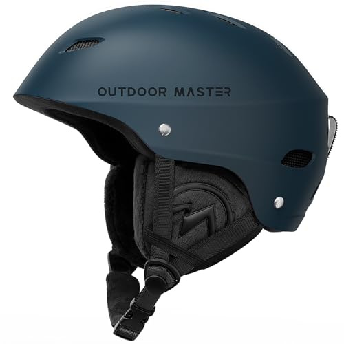 OutdoorMaster Kelvin Unisex Skihelm - Schneesporthelm für Skifahren/Snowboard mit Belüftungssystem, Schneehelm für Herren, Damen & Jugend