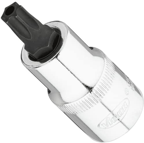 VIGOR T Kugelkopf Schraubendreher-Einsatz ∙ V7055-T45H ∙ Vierkant12,5 mm (1/2 Zoll) ∙ T-Profil ∙ T45